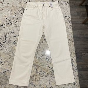 NWT LOFT High Waist Straight Crop Size 28/6 Pants